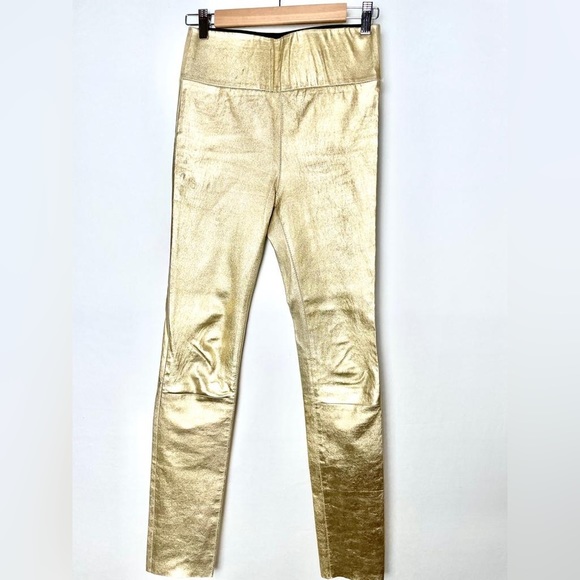 SPRWMN coated metallic stretch leather leggings size xs - Picture 5 of 10